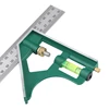 MOKIN 12'' Angle Ruler Combination Square Ruler 45/90 Degree With Bubble Level For Machinist Education Gauge Measuring Tools ► Photo 3/6