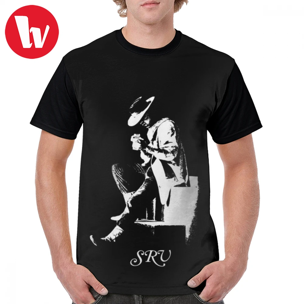 Stevie Ray Vaughan Double Trouble In Step Album Cover Art Men/'s T Shirt Concert