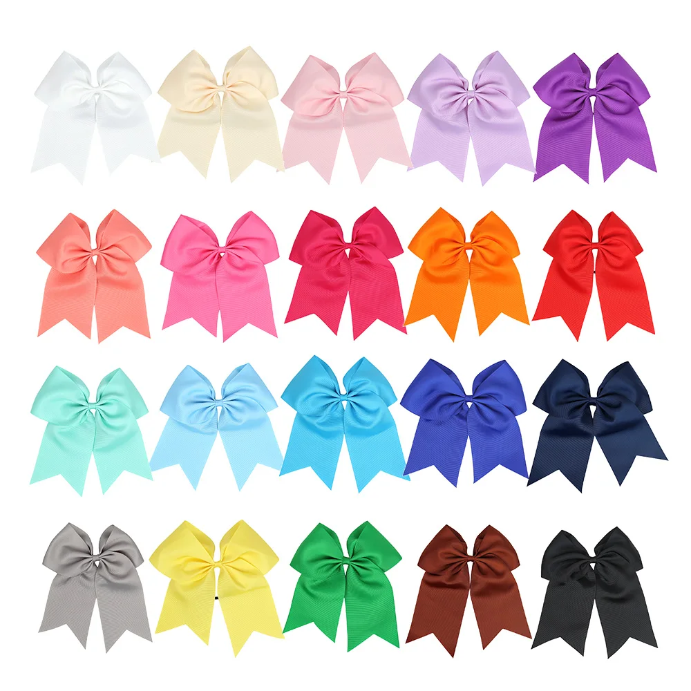 

7 inch Jumbo Cheer Hair Bows With Ponytail Holder Elastic Band Hair Ties for Cheerleading Girls Teens Women Hair Accessories