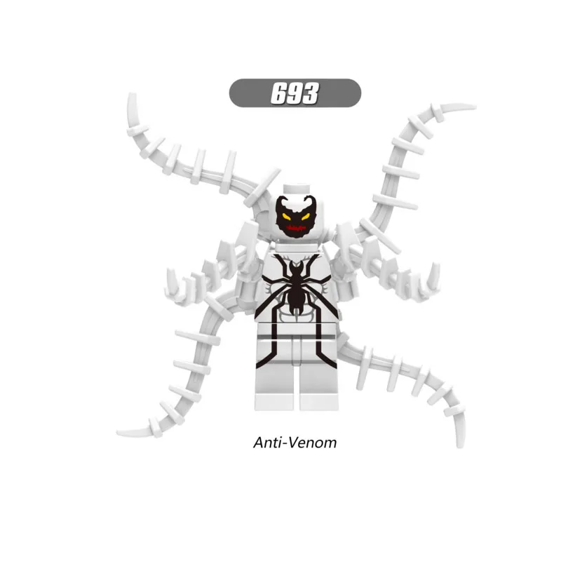 

Single Sale Super Heroes Star Wars 693 Anti Venom Model Mini Building Blocks Figure Brick Toy kid gift Compatible Legoed Ninjaed