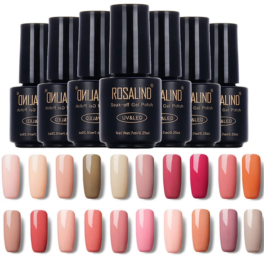 ROSALIND 7ML Hot Sale Color Series Gel Varnishes Nail Polish Art UV LED Soak-off lacquer | Красота и здоровье
