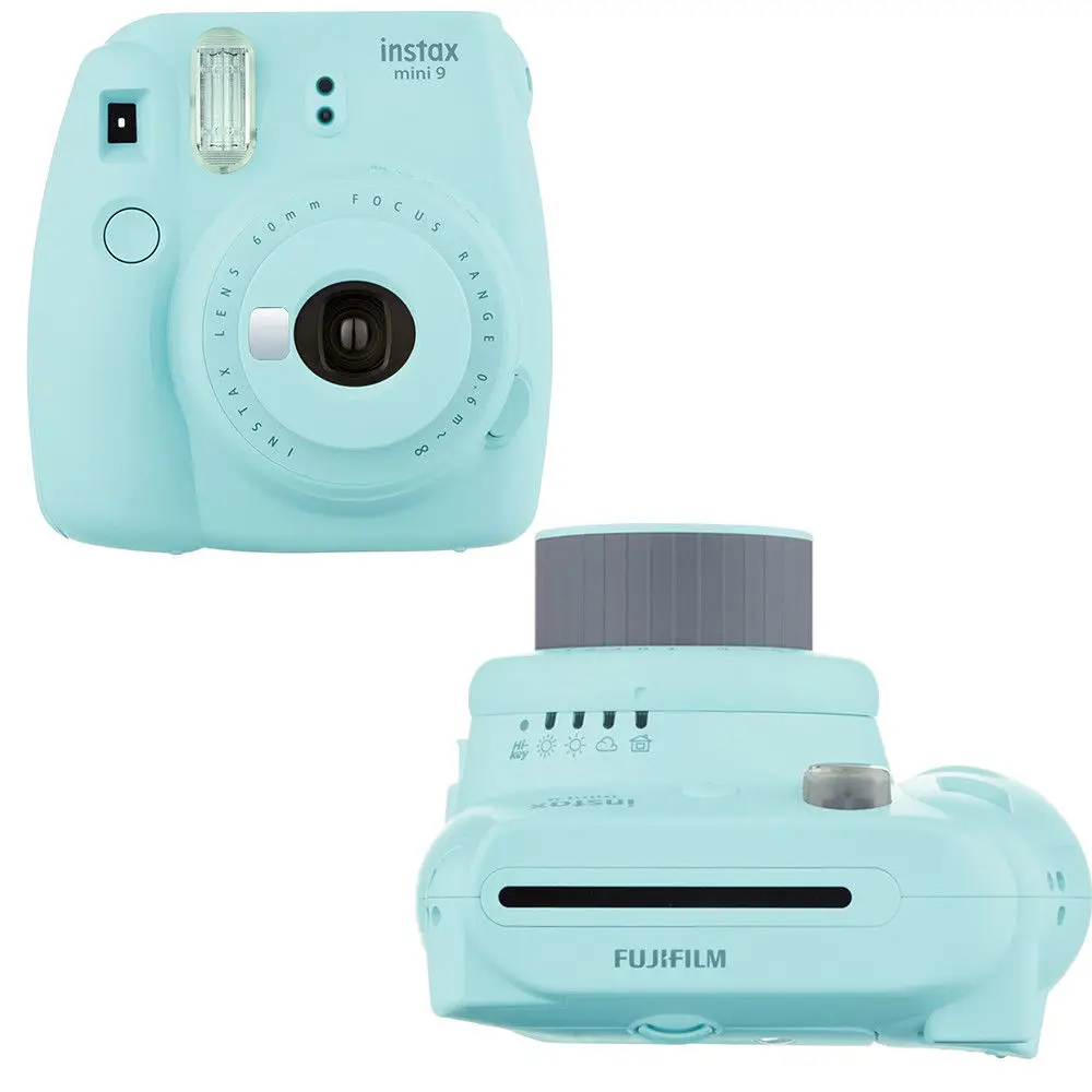 Fujifilm Instax Mini 9 Камера голубой лед+ 50 фотографий Fuji момент мини 8 белая рамка фильм Бумага фото+ 20 штук Стикеры& Pen