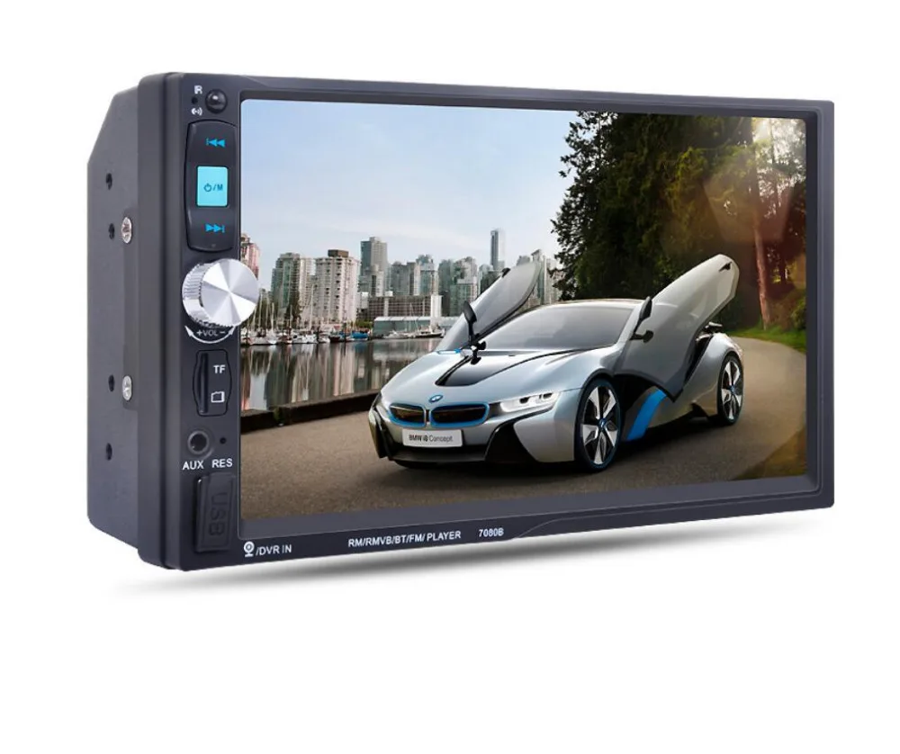 7 Inch Car Video Player with HD Touch Screen Bluetooth Stereo Radio Car