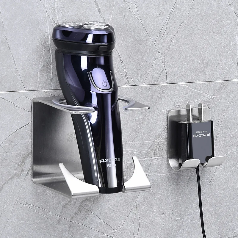 

Electric shaver Hold Stand Rack Stainless Steel Adhesive Bathroom Rack