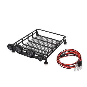 

1:10 RC Car Roof Rack Luggage Carrier Led Light Bar for Short-Course Cars Crawler HPI TAMIYA CC01 AXIAL SCX10 D90 REDCAT