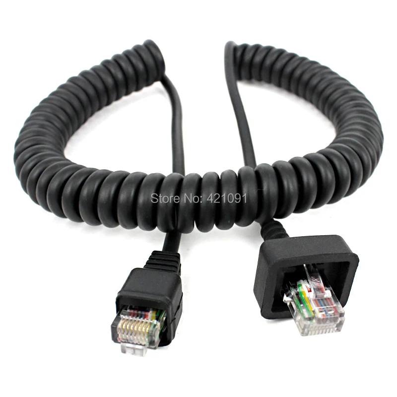 Фото 8-контактный микрофонный кабель, микрофонная линия для Kenwood TK-868G, TK-768G, TK-862G, TK-762G, TK-7100, TK-8100, мобильное автомобильное радио, рация, провод №2