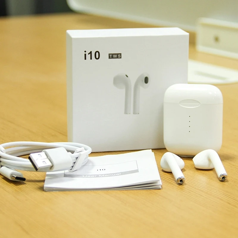 

i10 TWS Wireless Double Mini Earphones Bluetooth 5.0 Earbuds Touch control Headphones for IPhone Android PK i30 i60 i10 tws