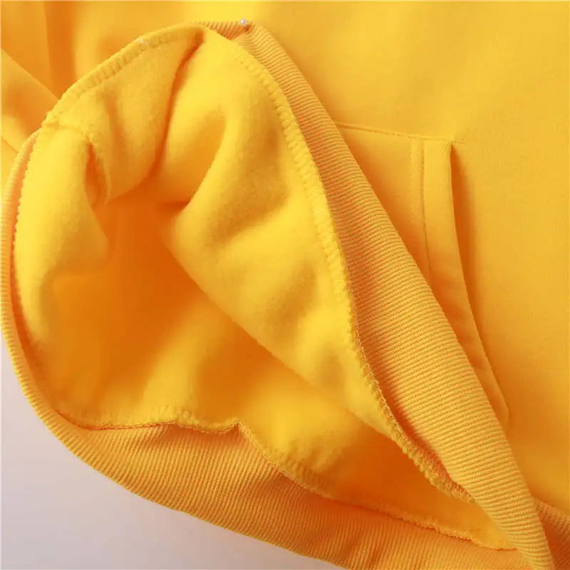 Осень Зима Харадзюку желтый Ohyes печати дамы толстовки флис утолщение Свободный пуловер с длинным рукавом Женская толстовка