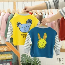 Толстовка для маленьких девочек; пуловер в полоску с длинными рукавами и принтом кота; толстовки; топы; одежда