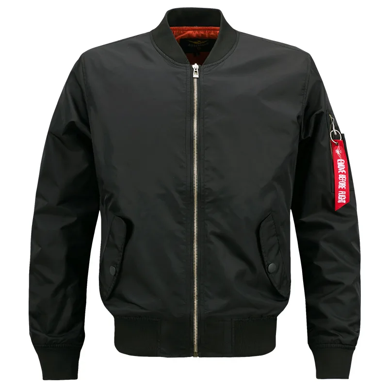 

2017 new Spring and autumn fat code in men's leisure jacket collar Air Force pilots MA01 mens Baseball Jackets men 6XL 7XL 8XL