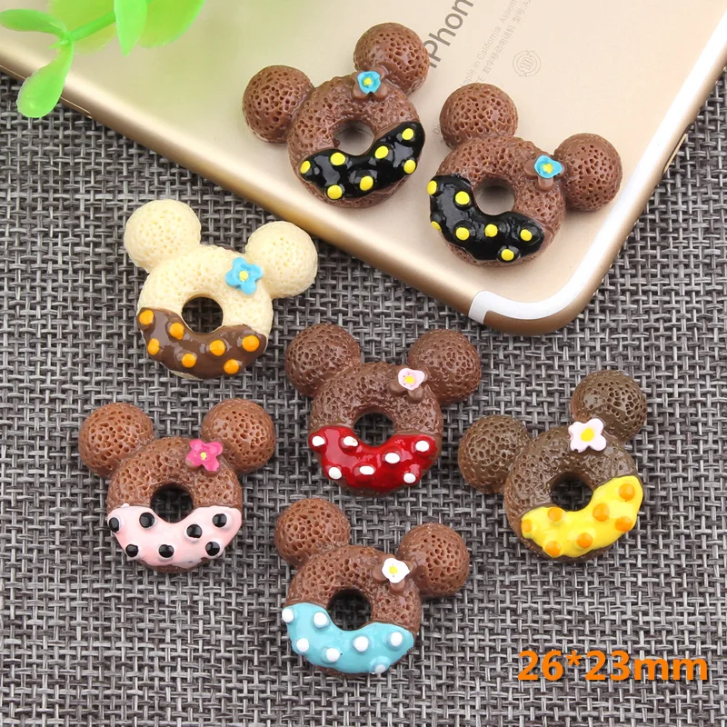 

6Pcs/Lot Chocolate Donut Polymer Slime Charms Lizun Modeling Clay DIY Kit Accesorios Box Toy For Children Slime Supplies Filler