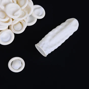 

100pcs Disposable Graham Field Rubber Latex Finger Cots Accessories Practical Anti Static Eyebrow Extension Gloves Tool