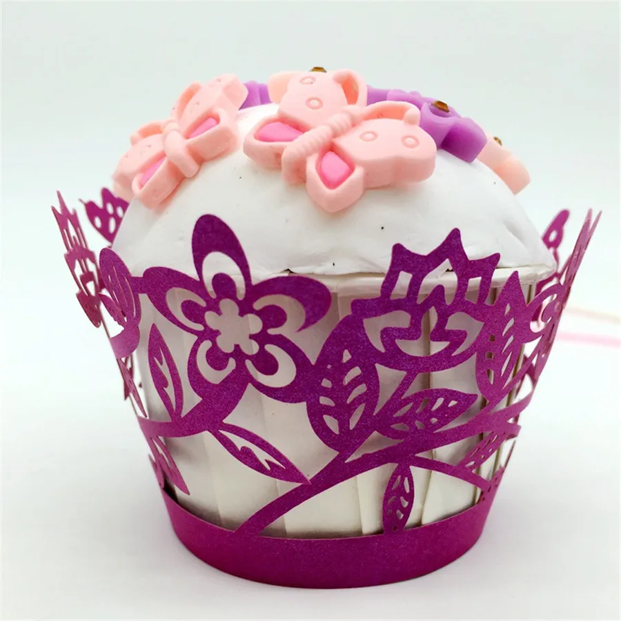 120pcs Laser Paper Cakecups Lace Cake Accessory DIY Baking Cupcake