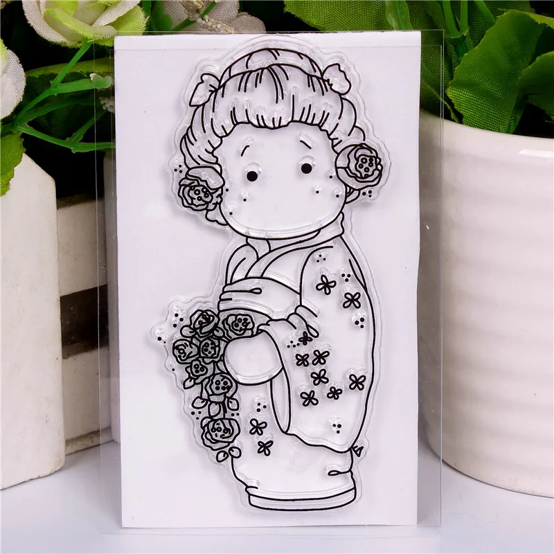 Rubber Silicone Clear Stamps for Scrapbooking Tampons Transparents Seal Background Stamp Card