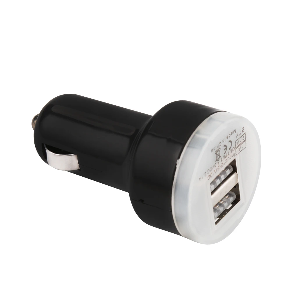 Автомобильное зарядное устройство Micro Auto Универсальный двойной USB Автомобильное Зарядное устройство адаптер для iPhone Android Мини Зарядное устройство прикуриватель для htc samsung LG