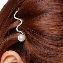 Модные заколки для волос с искусственным жемчугом и вишней для девочек, заколки для волос, головные уборы с кристаллами, аксессуары и клипсы для волос для женщин, подарки для девочек