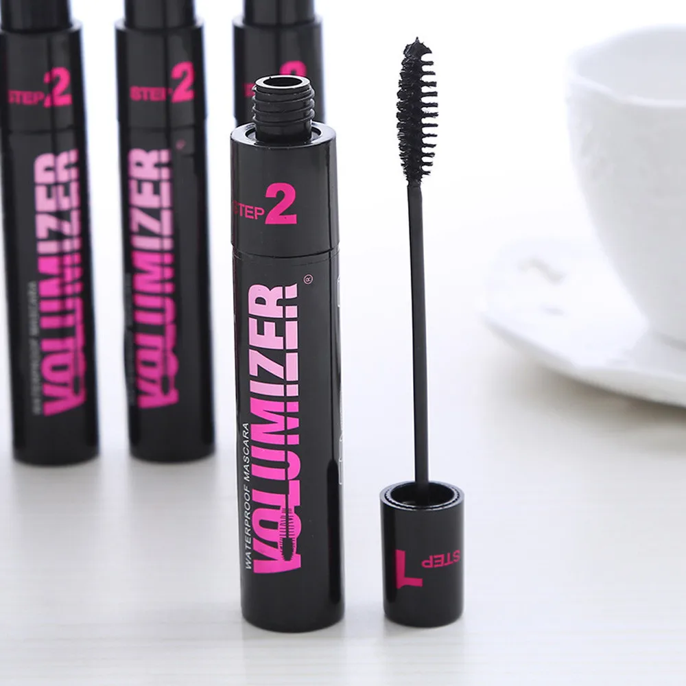 

New Makeup Eyelash Black Waterproof Fiber Mascara Silicone Brush Curving Lengthening Mascara Waterproof Makeup New 5.2