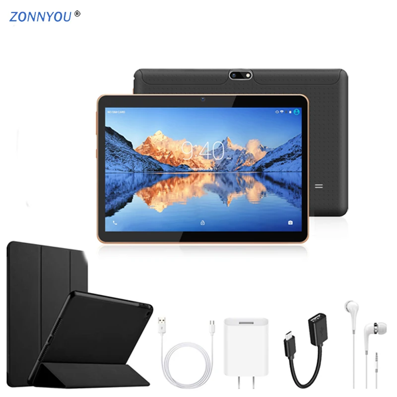 

New System 10.1 inch Tablet Android 7.0 Quad Core 3G/4G Phone Call 2GB+32GB Dual SIM Support Wi-Fi Bluetooth Tablet PC+Keyboard