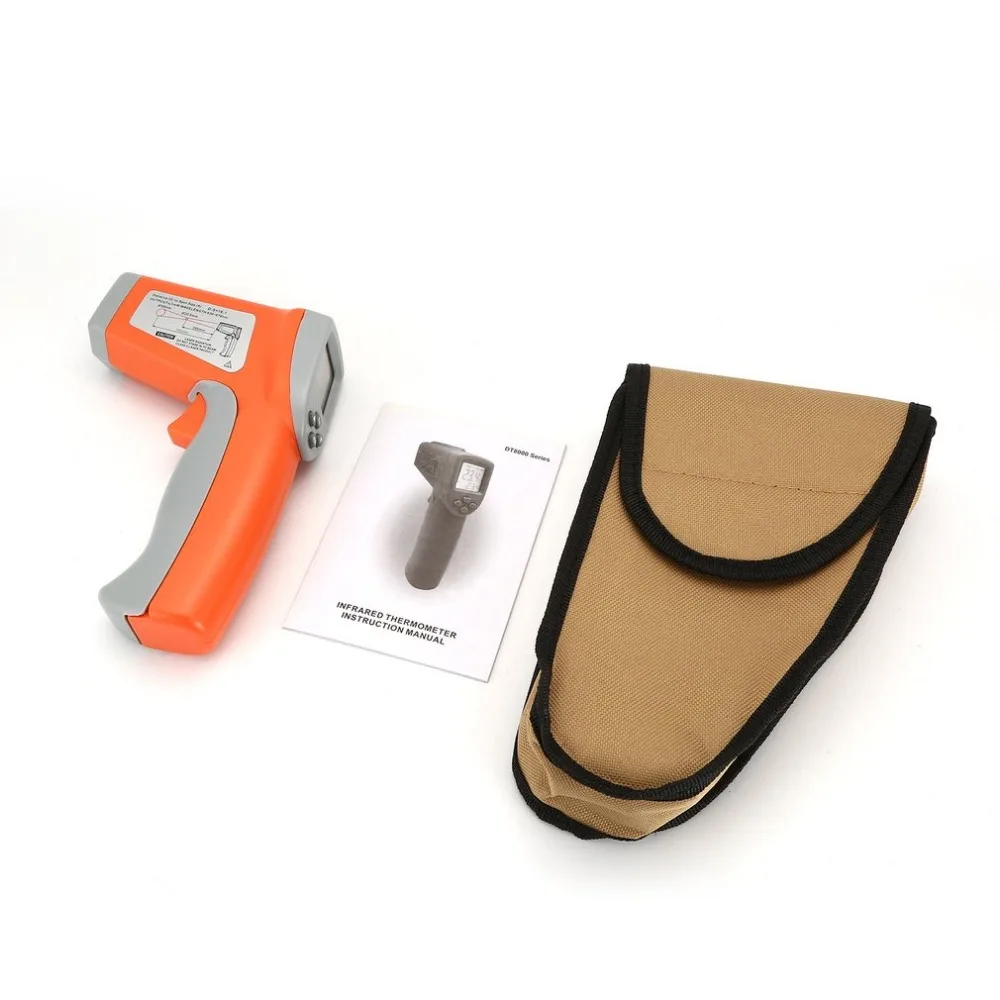 

DT8880 Digital LCD Handheld Infrared Thermometer Temperature Meter Tester Portable Red Laser Non Contact IR Pyrometer Gun