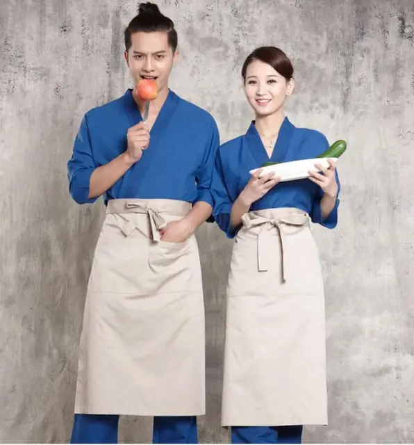 High Quality Japanese cuisine Man&Woman Japanese work clothes Late