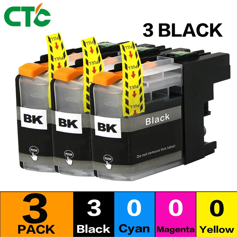 

3black LC233 233XL compatible ink cartridges For Brother DCP-J4120DW MFC-J4620DW MFC-J5320DW MFC-J5720DW J480DW printer ink