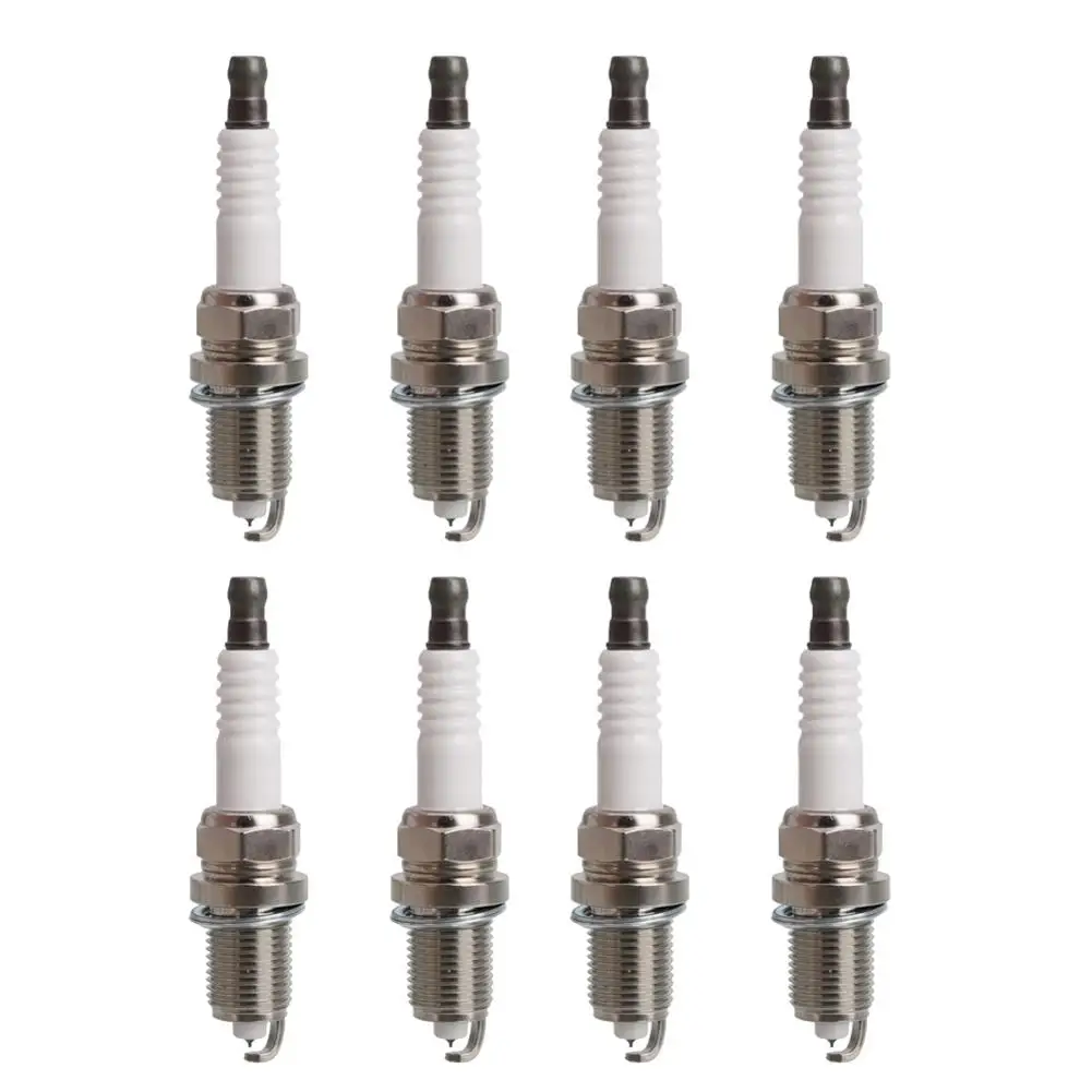 

8pcs Spark Plugs For GMC Chevy Cadillac High-melting-point Higher Fuel Efficiency Firmly And Securely Iridium Material
