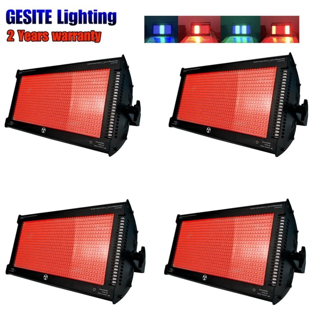 

4pcs DMX 512 Atomic LED 1000W Strobe Stage Lighting 4 color change