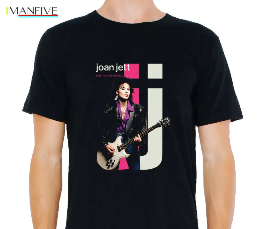 

Joan Jett & The Blackhearts Runaways Black T-Shirt Size: S-to-XXL-XXX; Print Cotton Casual Short t shirt men
