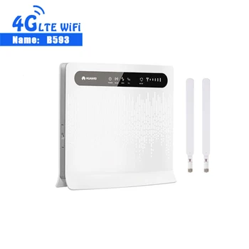 

New Huawei B593 B593U-12 B593S-12 100Mbps 4G LTE FDD CPE Wifi Wireless Router with 2pcs 4G Antenna