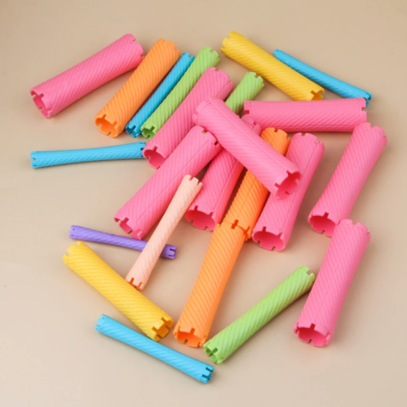 10pcs/bag Hair Clip pin Wave Perm Rod Bars Corn Curler DIY Curler Fluffy Clamps Rollers Fluffy Hair Roots Perm Styling Tool
