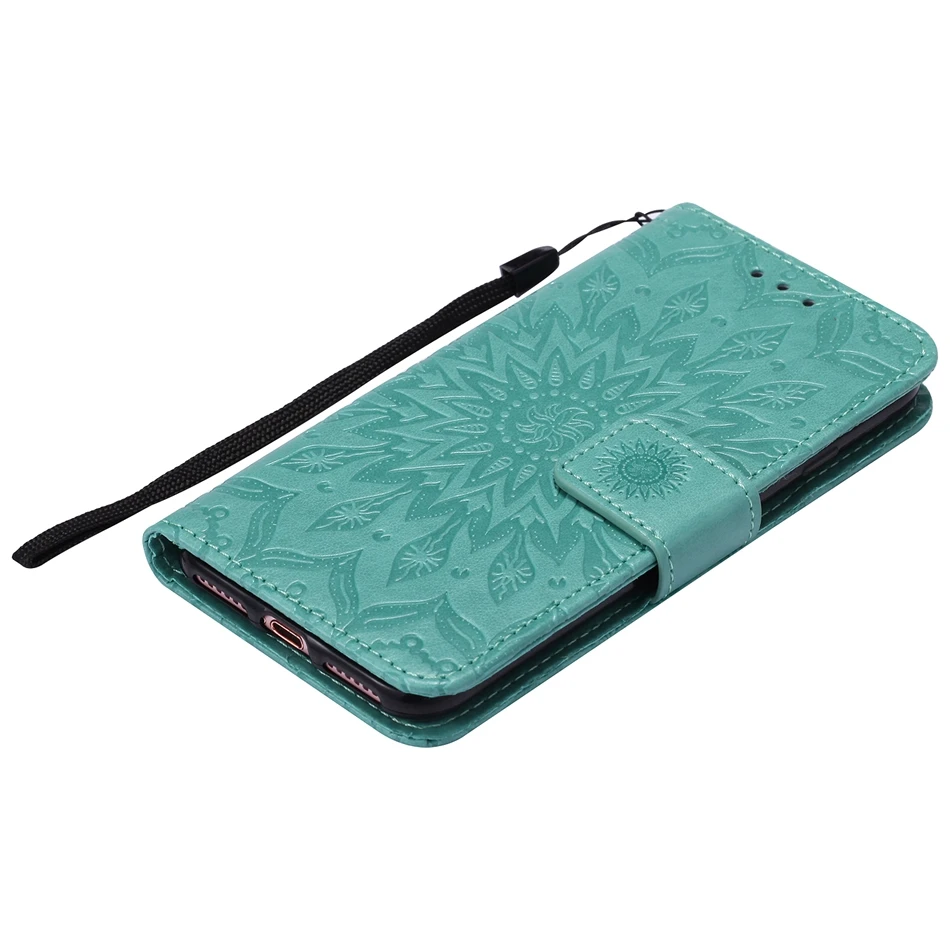 Luxury Phone Bags for Apple 5s 5G 6s SE 7 5.5 Case Emboss Mandala Retro PU Leather Stand Flip Wallet for iphone 7 plus coque (2)