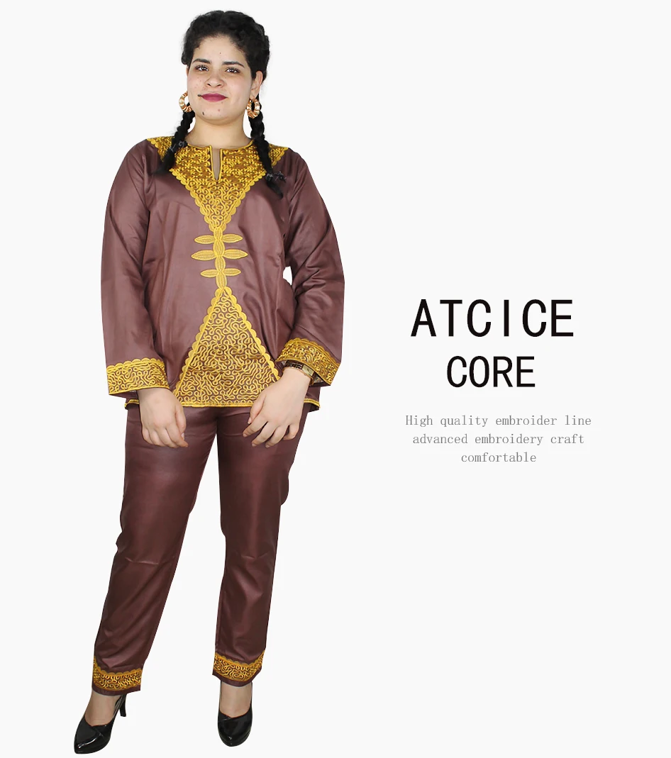 african outfits free shipping african clothing for women new design fashion dashiki shirt with pants african traditional clothing