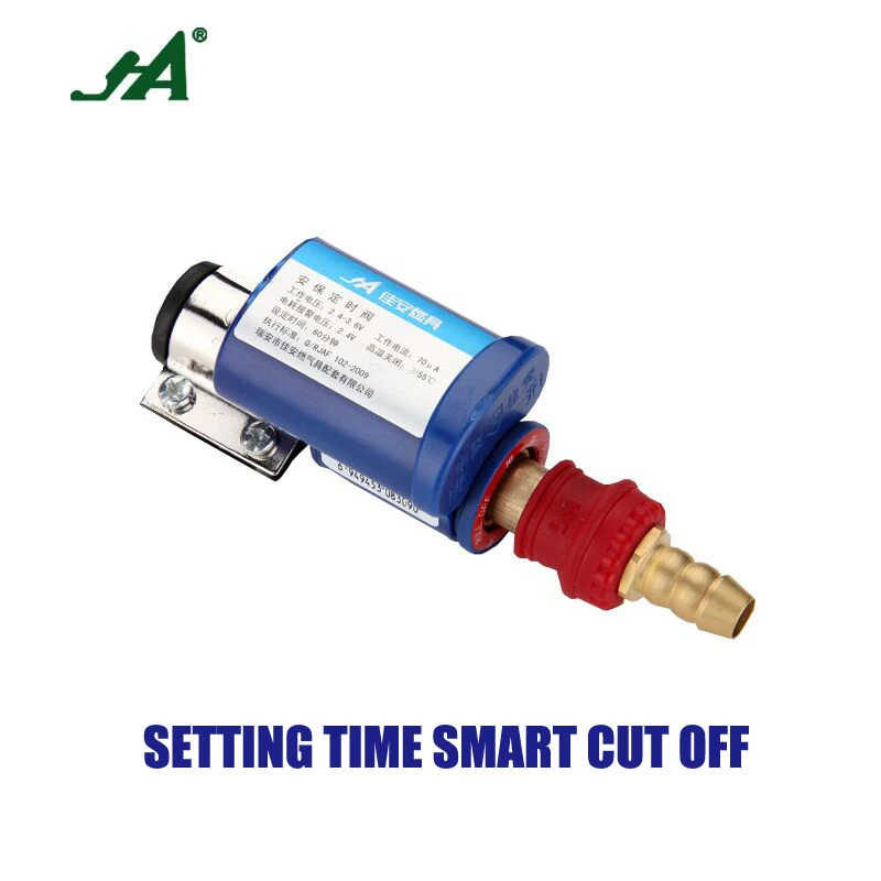 

JA8401 Setting Time Safe Valve Gas Leakage Cut Off Intelligently Home Smart Protection for LPG shut off valve