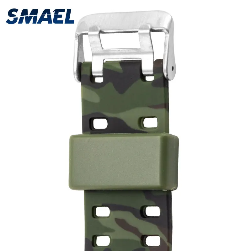 Военные цифровые мужские часы SMAEL новые модные часы цифровой светодиодный 50 м водонепроницаемые армейские часы спортивные 8013 CamoWatch для мужчин