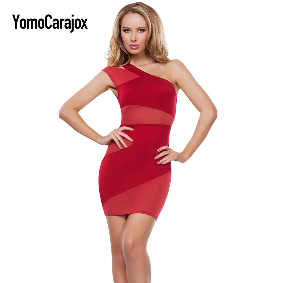 

2017 New Women One-shoulder Costumes Teddy Erotic Sexy Lingerie Hot Sale Coverall Boat Gauze Sleepwear Slim Fit Short Club Dress