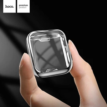 

HOCO Ultra-thin TPU Screen Protective Case Cover Shell 40mm 44mm For Apple Watch iWatch Series 5 4 Colorful Plating Soft Case