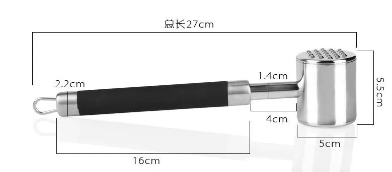Кухонные барные принадлежности Инструменты для бара гаджеты инструмент для мяса нержавеющая сталь пластиковая ручка для стейка молоток для отбивания мяса паббала