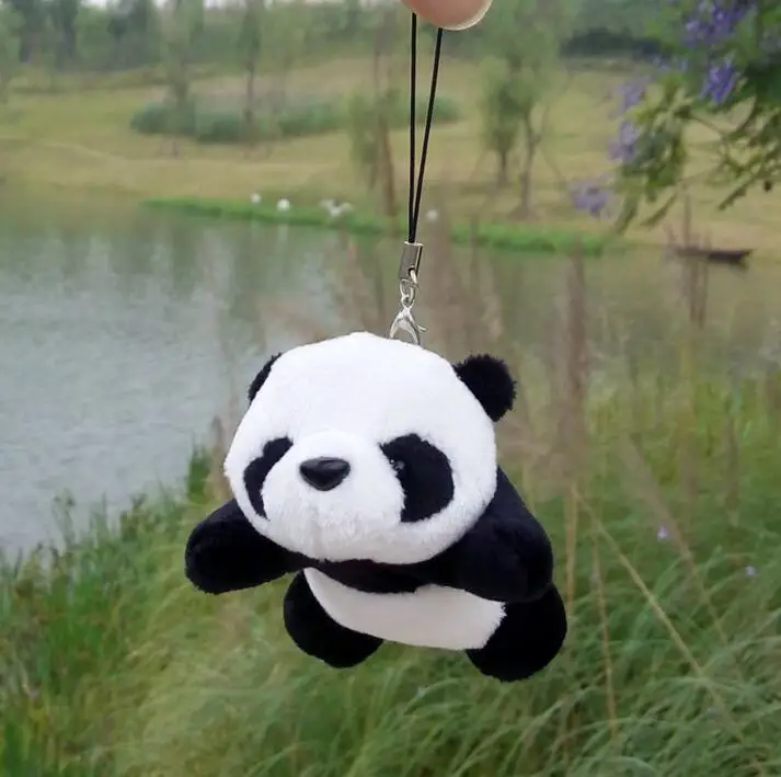 

Panda Doll Plush Toys Pendant Cute Phone Chain Accessories Bags Ornaments Toy