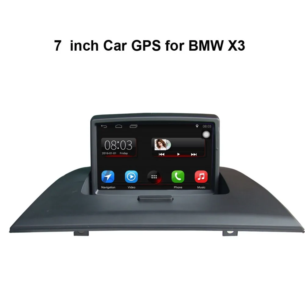 7 дюймов Android 7,1 автомобиля gps навигации для BMW X3 E83 2004-2009 Автомобиль Радио Видео плеер Поддержка Wi-Fi и Bluetooth