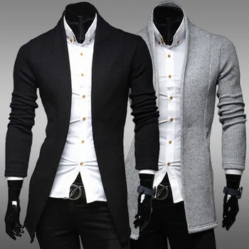 

Zogaa Brand Mens Winter Sweaters Casual Simple Cardigan Sweater Full Lenghth Slim Fashion Design Sweater for Man Clothing 2018