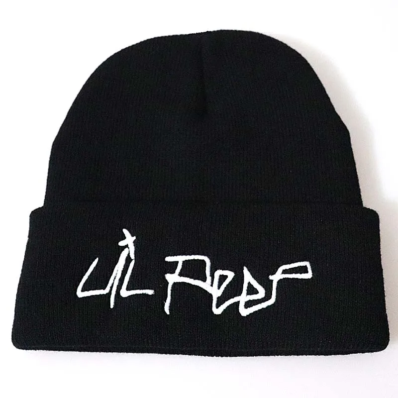 Xxxtentacion Love lil. peep beanie шляпа для мужчин и женщин вязаная шапка Lil открытый трикотажный свитер шапки теплые зимние унисекс Лыжная хип хоп шапка - Цвет: 2