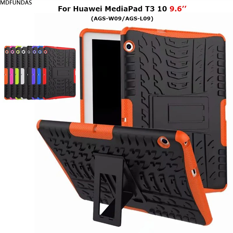 

Tablet Case For Huawei MediaPad T3 10 AGS-L09 AGS-L03 W09 Anti-fall Armor Stand Cover For Huawei Honor Play Pad 2 Case 9.6 inch
