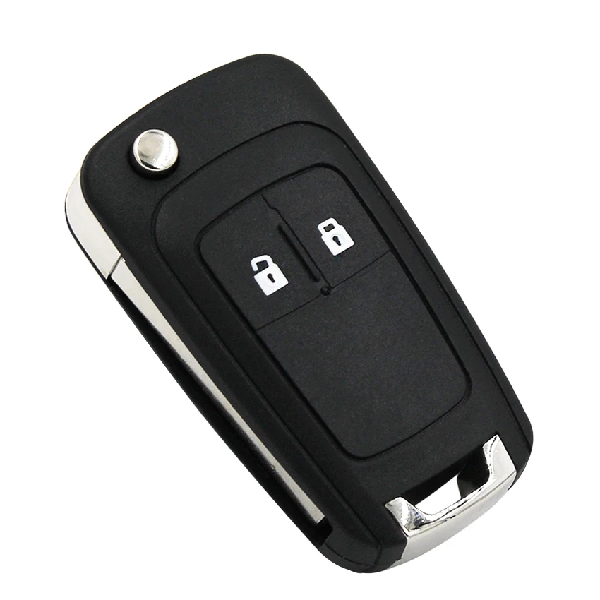 2 кнопки Keyless-go Складной флип дистанционный ключ умный Автомобильный ключ для Chevrolet 433MHz ID46 46 чип HU100 Uncut Balde(после рынка