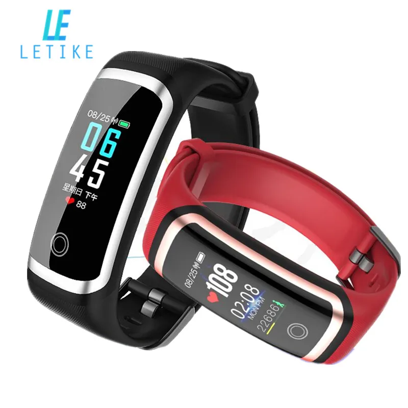 

Letike M4 Smart Bracelet Color Screen Blood Pressure Waterproof Fitness Tracker Heart Rate Monitor Smart Band for Android IOS