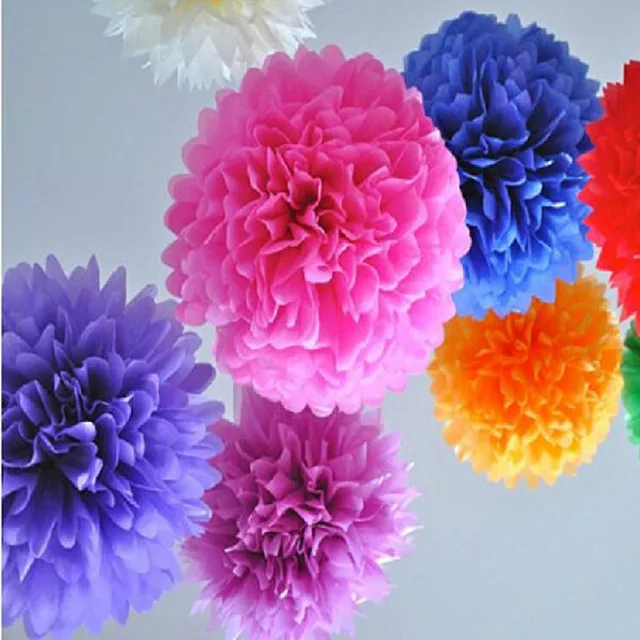 paper ball 1pcs 35cm 14inch tissue paper pom poms artificial flower paper pom poms