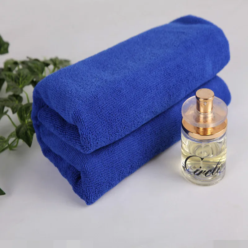 

40*40CM Soft Eco-Friendly Car Auto Wash Cloth Microfiber Cleaning Cloth Blue Color Kitchen Absorbent Cleaning Towels