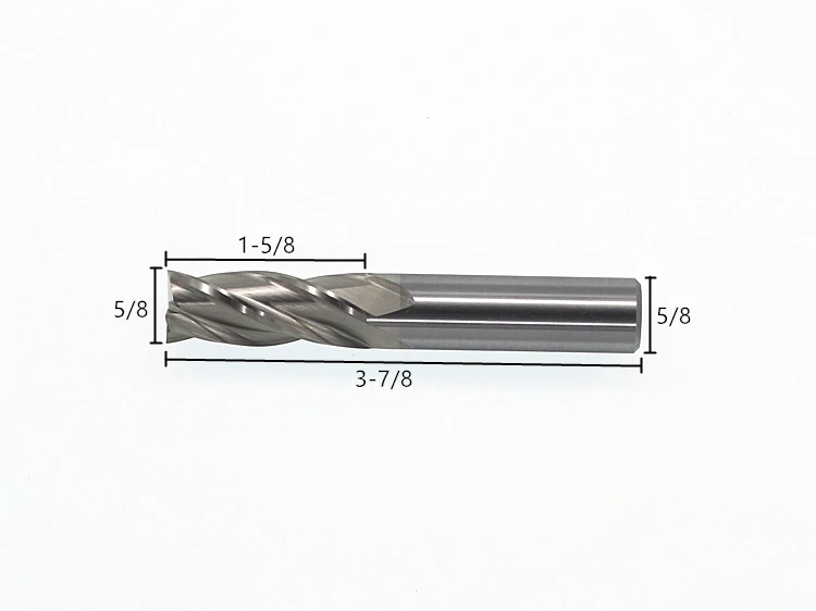 4 флейты 4F 5/8*5/8 M2AI Dia 5/8 Концевая фреза фрезерный станок сверло для станка с ЧПУ инструмент супер-жесткий высокоскоростной стали