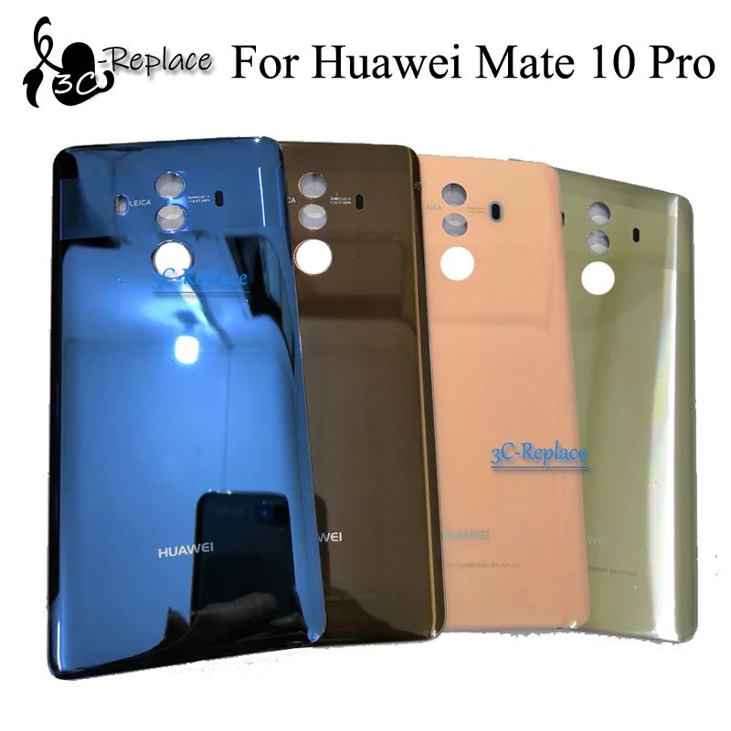 Для huawei Коврики 10 Pro BLA-L09 BLA-L29 BLA-AL00 задняя Батарея крышка дверца батарейного Корпус чехол сзади Стекло объектив Запасные части