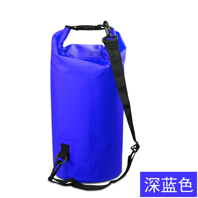 Пвх папку чистая Водонепроницаемый сумка Открытый дрейф плавание Barrel Bag Beach сушки сумка A5240 - Цвет: Deep blue