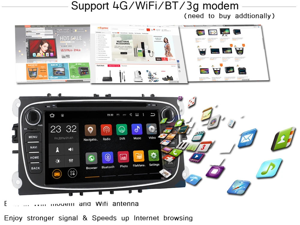 4G 3G function Black
